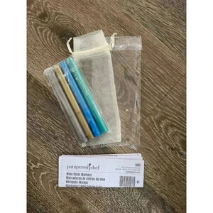 Pampered Chef Wine Glass Markers set of 4 #6‎